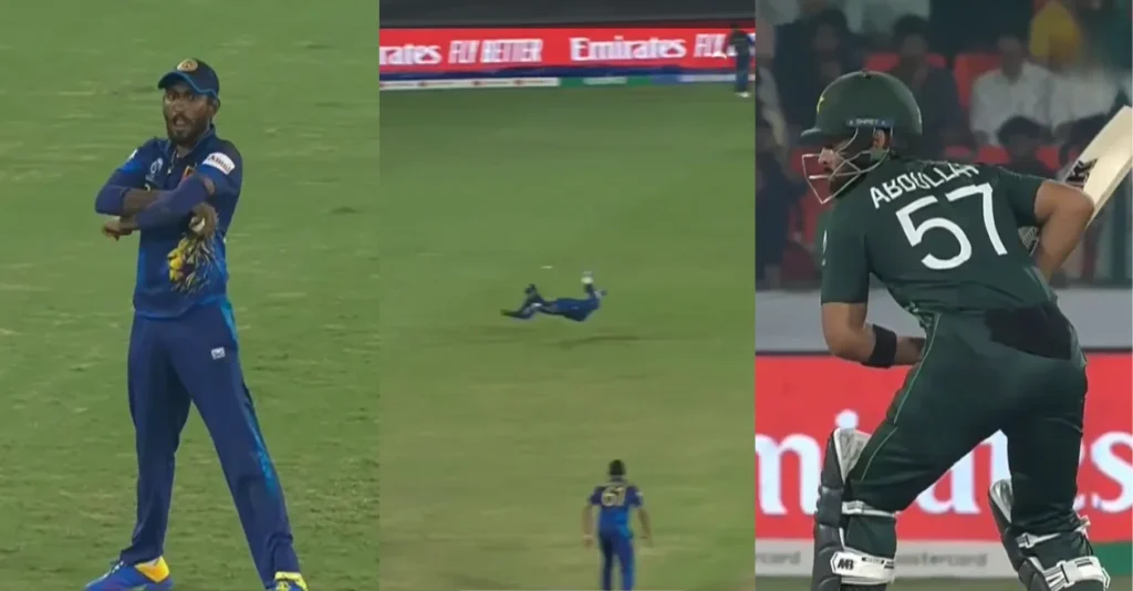 Dushan Hemantha takes a flying stunner to get rid of centurion Abdullah Shafique 1uiYgB