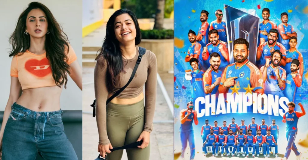 Rakul Preet Singh Rashmika Mandanna India wins the T20 World Cup 2024 2JkpKx